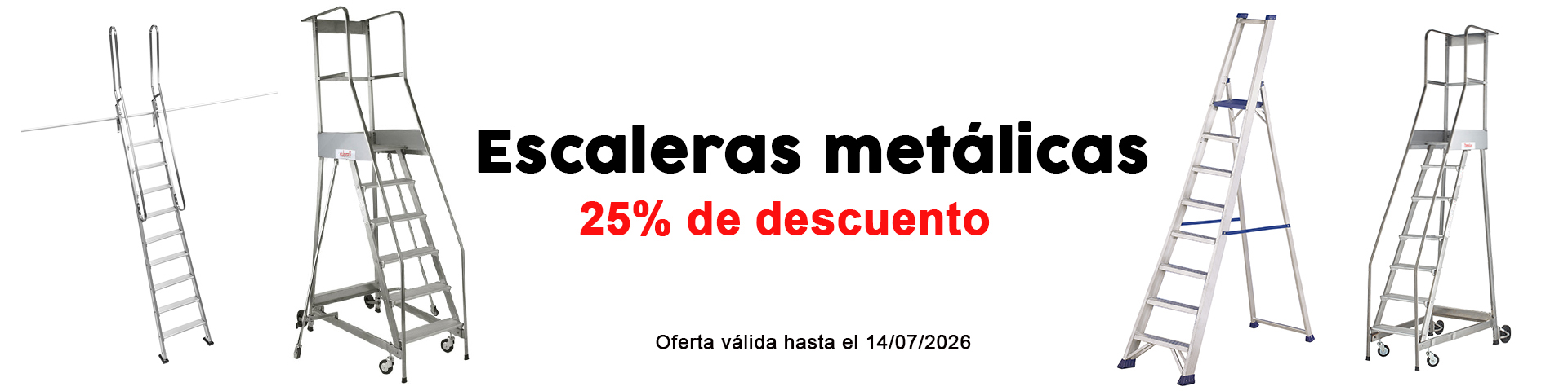 Escaleras en promoci�n con un 25% de descuento